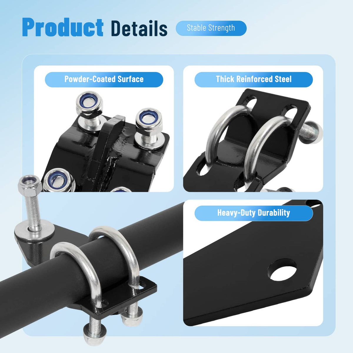 Solidspare For 1999-2025 Ford F53 Class A V10 1999-2019 F550 Steering Stabilizer Bracket