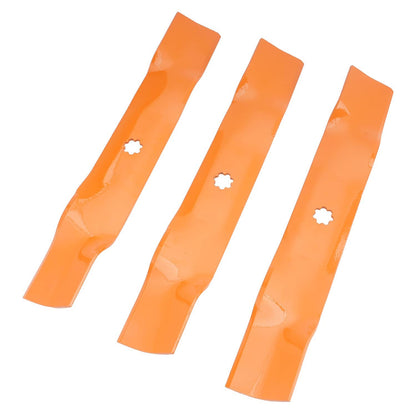 Solidspare 3 Deck Blades GY20852 GX21784 For John Deere 145 155C D140 D150 D160 LA130 LA140