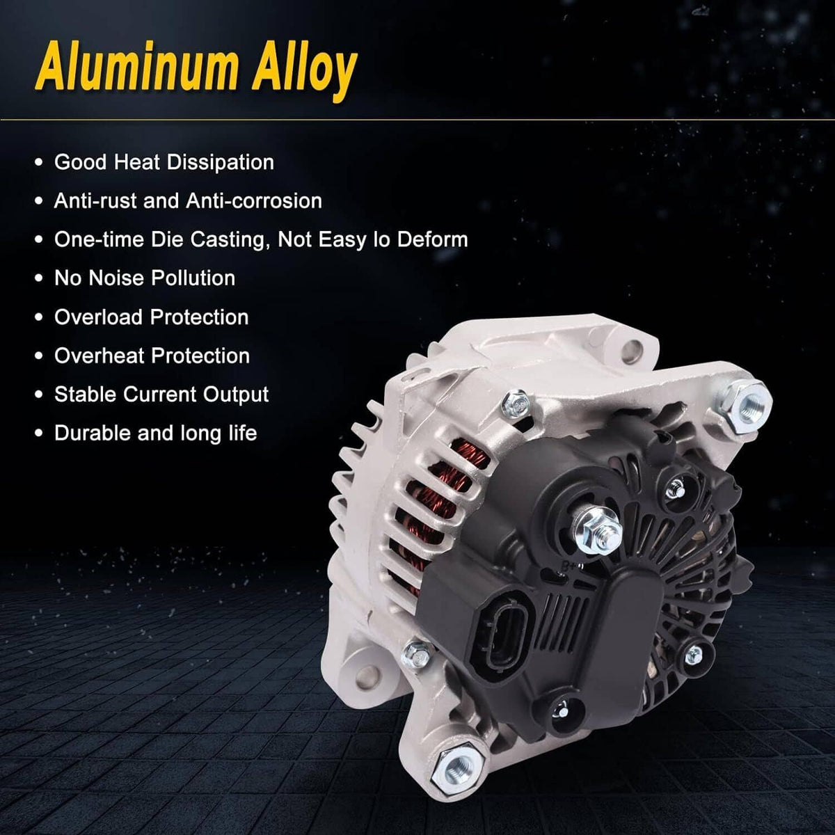 Solidspare New 37300-2G400 Alternator Fit For Hyundai Sonata Kia 2.4L 2010 2011 2012 2013