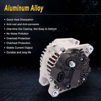 Solidspare New 37300-2G400 Alternator Fit For Hyundai Sonata Kia 2.4L 2010 2011 2012 2013