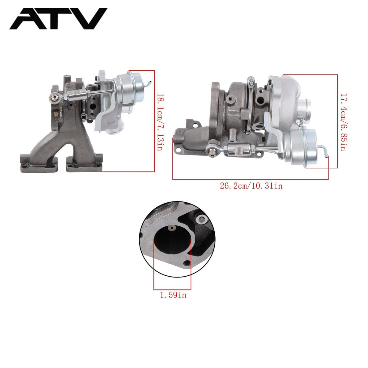 Solidspare Turbocharger For Polaris RZR PRO XP ASM-TURBO-R 2022-24 1208928 1206227 1208118