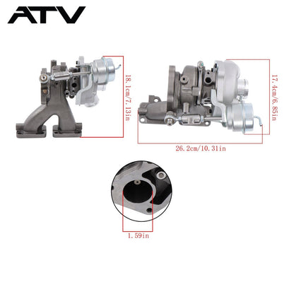 Solidspare Turbocharger For Polaris RZR PRO XP ASM-TURBO-R 2022-24 1208928 1206227 1208118