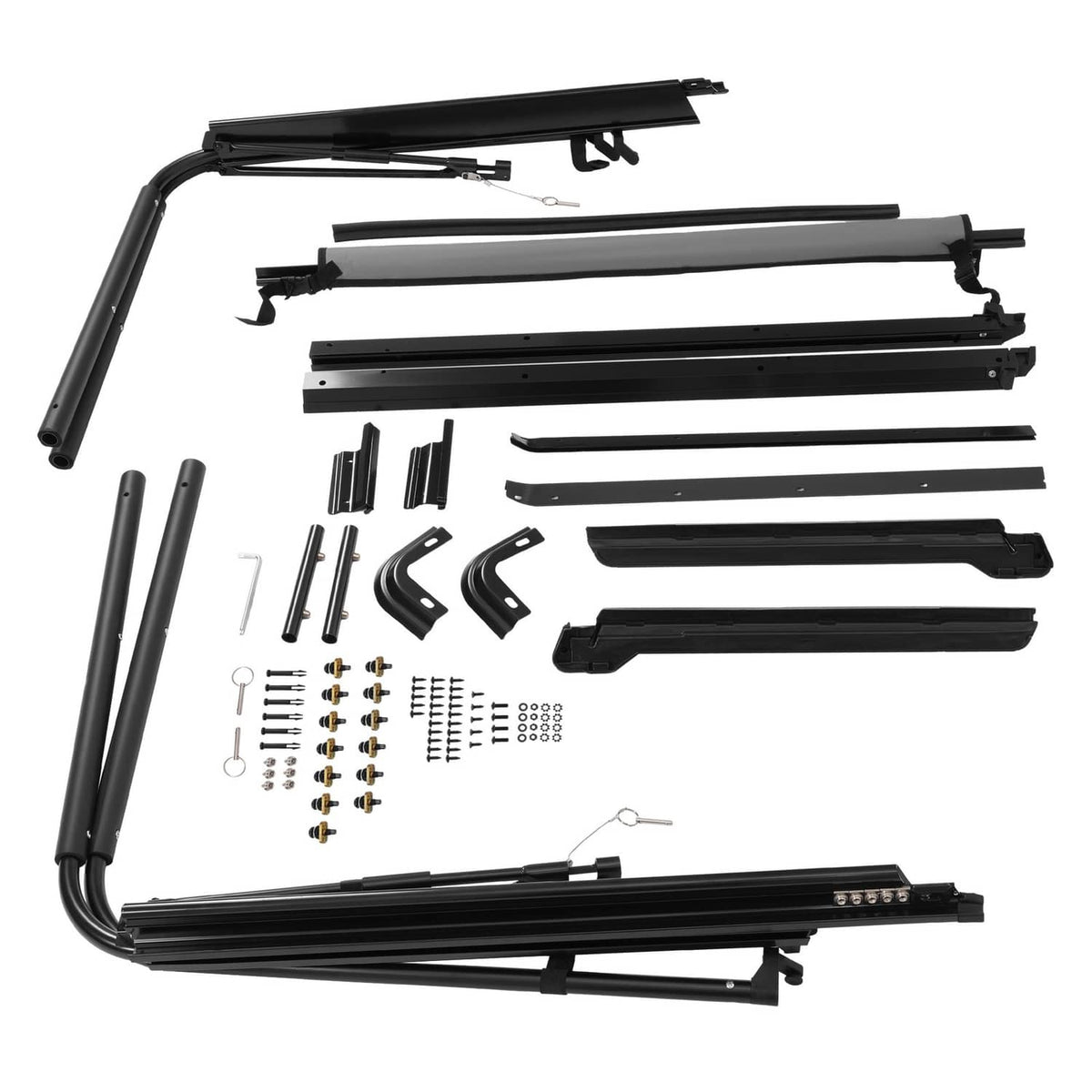 Solid Spare For 1987-1995 Jeep Wrangler YJ Complete Soft Top Support Frame Bow Kit