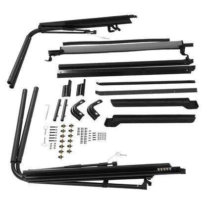Solid Spare For 1987-1995 Jeep Wrangler YJ Complete Soft Top Support Frame Bow Kit