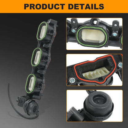 Solidspare 2Pcs Left & Right Intake Manifold with Seal for Audi A6 A7 A8 Quattro Q7 V6 3.0L