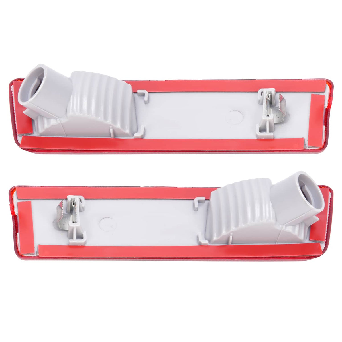 Solid Spare Rear Red Bumper Side Marker Lights Lamp Reflector For Ford Transit Connect 10-13