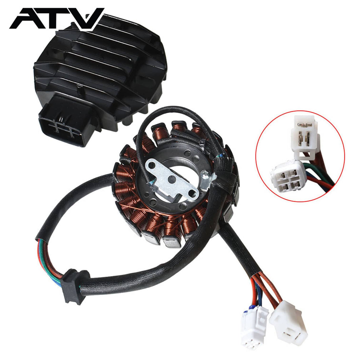 Solidspare Generic Stator & Regulator Rectifier for Suzuki LTZ400 Quadsport Z400 2003-2008