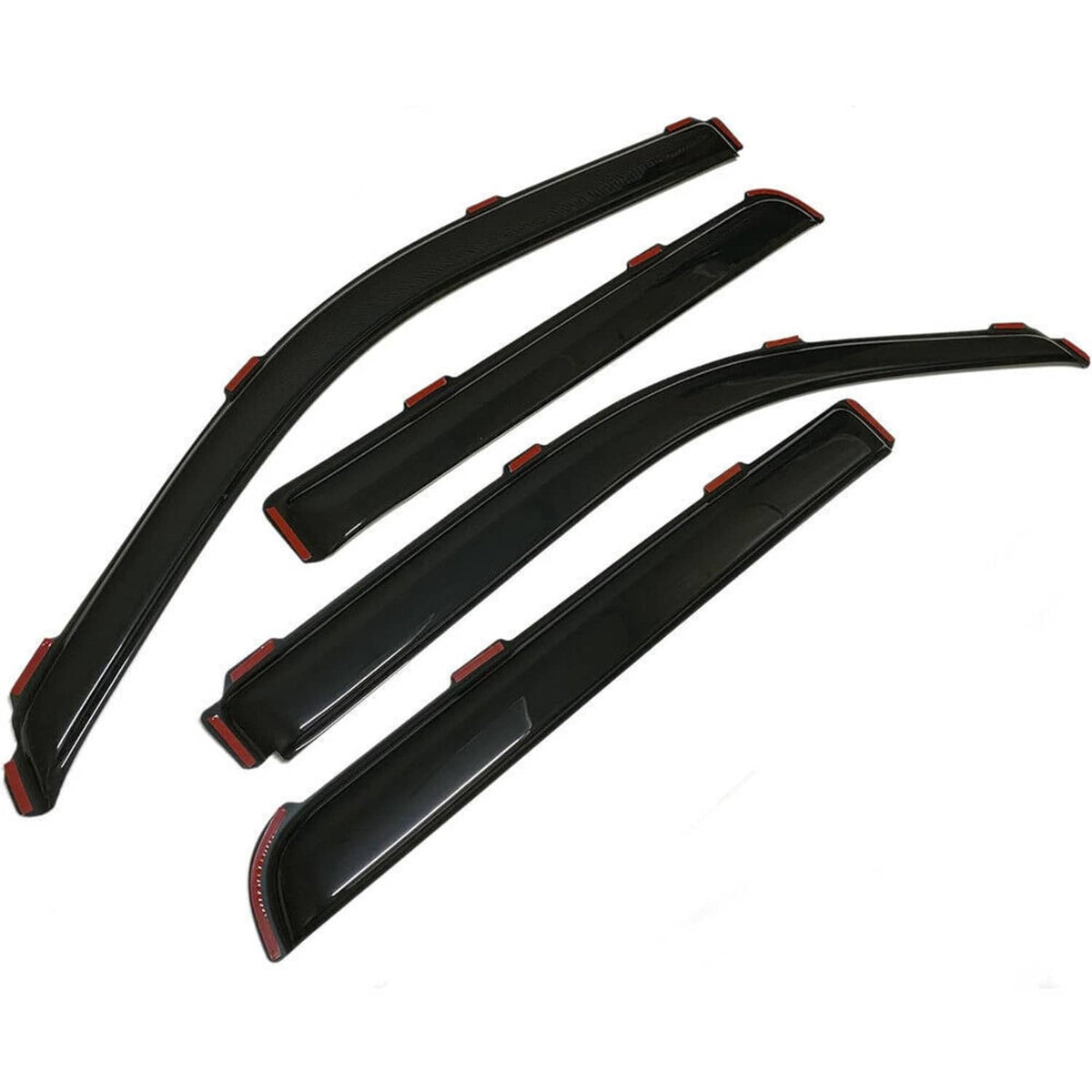 Solidspare For 2009-2014 Ford F-150 Super Crew In-Channel Window Vent Visor Sun Rain Guards