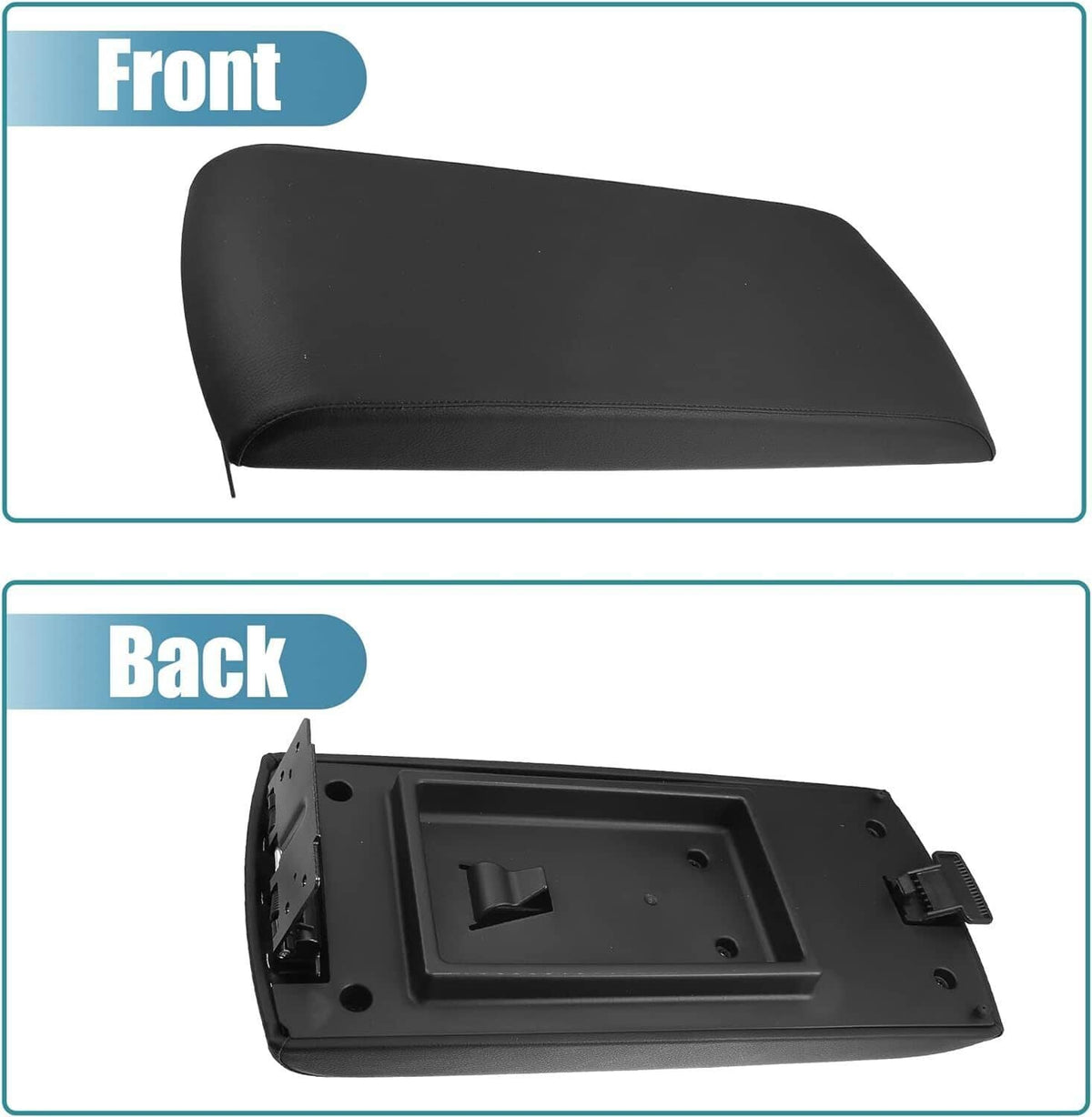 Solidspare New Black Armrest Center Console Lid Cover FA8Z-7406024-AB For 2013-19 Ford Flex
