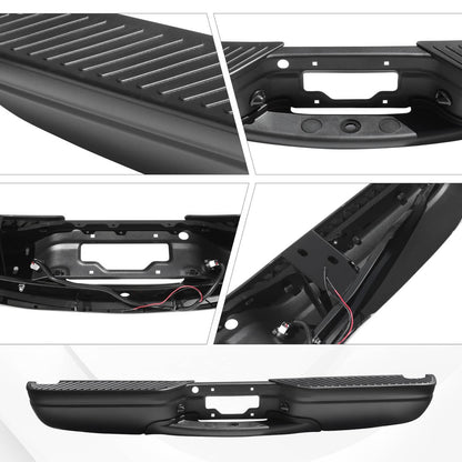 Solidspare Black Rear Step Bumper Assembly For 97-04 Ford F-150 97-99 Ford F-250 Styleside