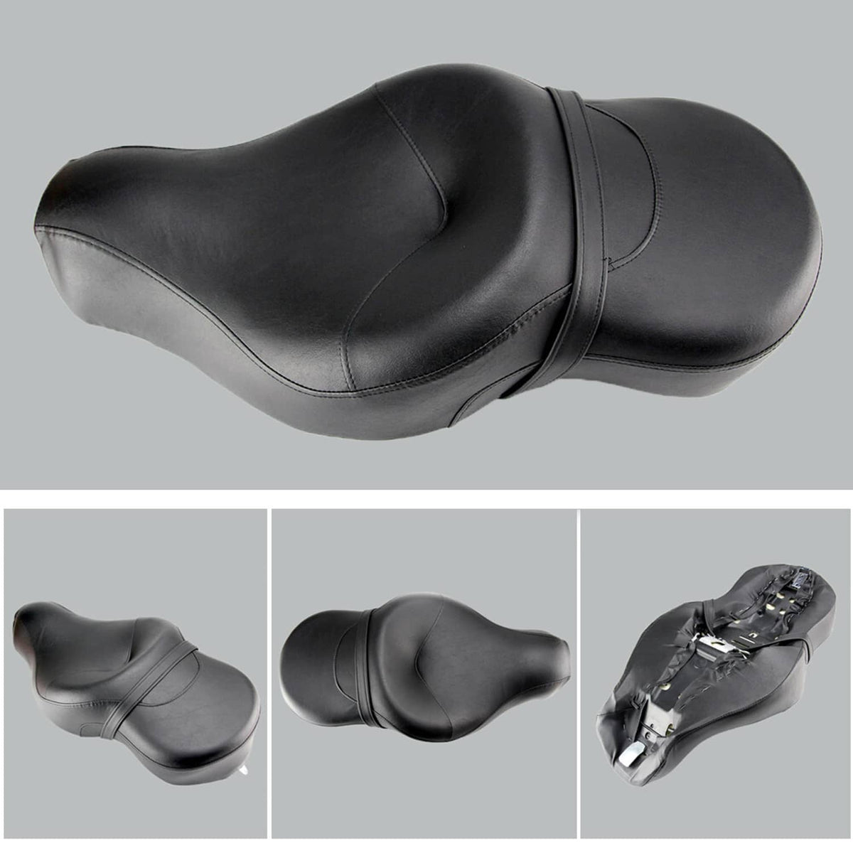 Solidspare For Harley Sportster XL Iron 883 1200 Custom Driver Rider Passenger Seat Two-up