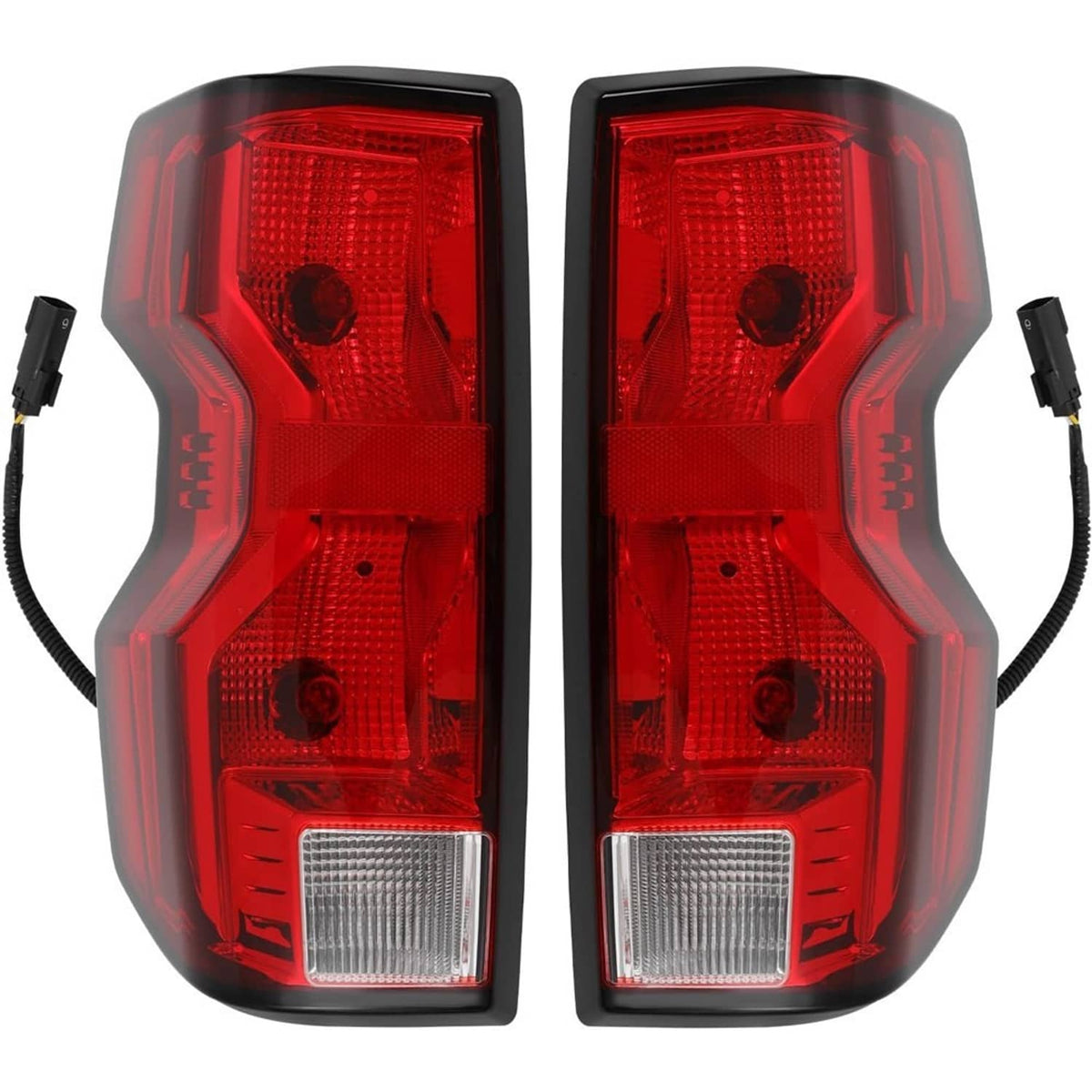 Solidspare Driver & Passenger Side Halogen Tail Lights w/ Bulb For 2023 2024 Chevy Colorado