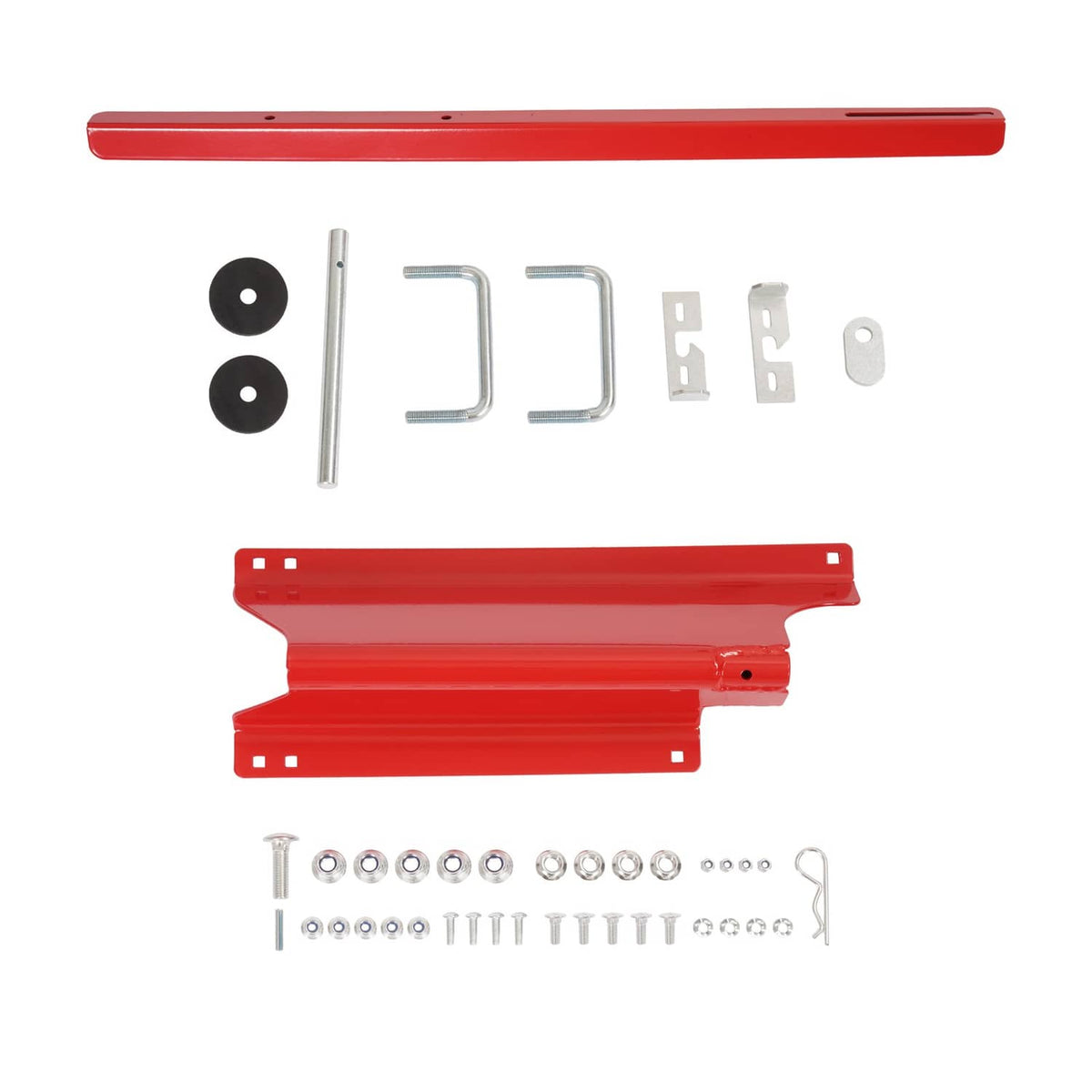 Solidspare Side Mount Catcher For Universal Red+Black Powder Coated Grass Catcher Frame