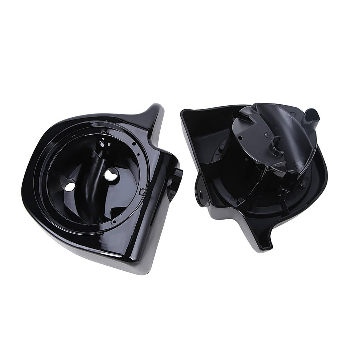 Solidspare Pair 6.5" Speaker Pods Boxex For Harley Touring Ultra Classic 1994-2013 Black