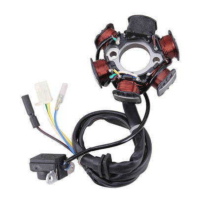 Solidspare For GY6 ATV Scooter Moped 150cc 110cc ROKETA TAOTAO 6 Coil Pole Magneto Stator