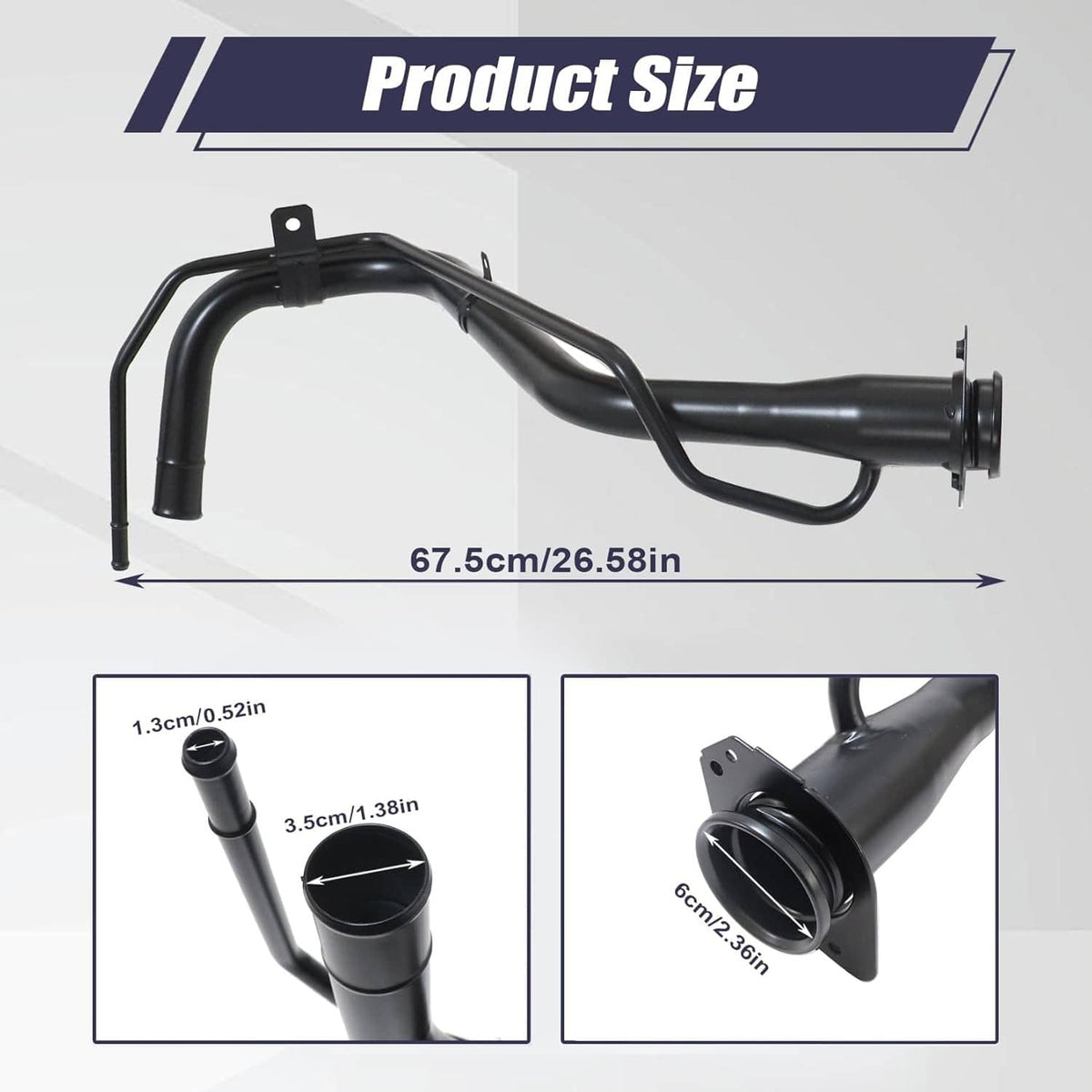 Solidspare Fuel Tank Filler Neck Pipe 89201-80J30 For 2008-2013 SUZUKI SX4 2.0L L4-Gas