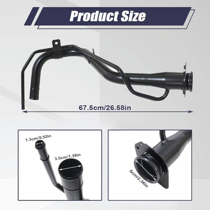 Solidspare Fuel Tank Filler Neck Pipe 89201-80J30 For 2008-2013 SUZUKI SX4 2.0L L4-Gas