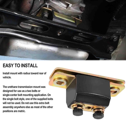 Solidspare Polyurethane For GM LS Swap Transmission Mount Kit Fit 4.8 5.3 6.0 4l60e 4l80e