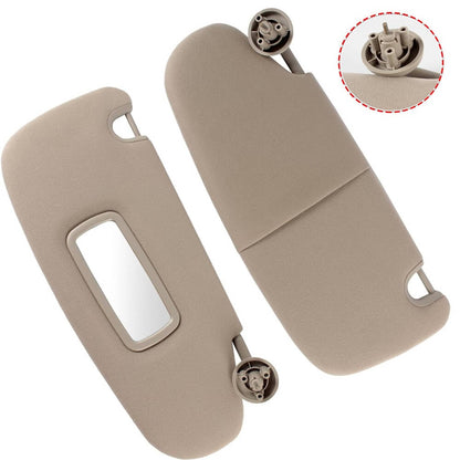 Solidspare 1Pair Sun Visor Set Left & Right For 2002-2009 Dodge Ram 1500 2500 3500 Beige