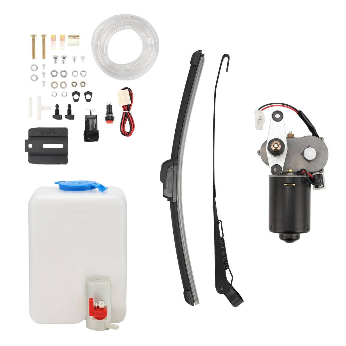 Solidspare For Polaris Ranger 570/800/900/1000 UTV 12V Electric Windshield Wiper Motor Kit