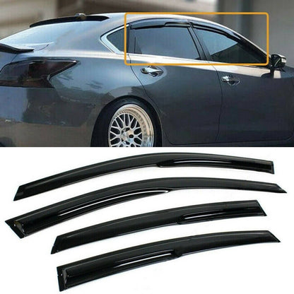Solidspare For 2018-2022 Honda Accord 3D Wavy Mugen Style Window Visors Rain Guards Vent