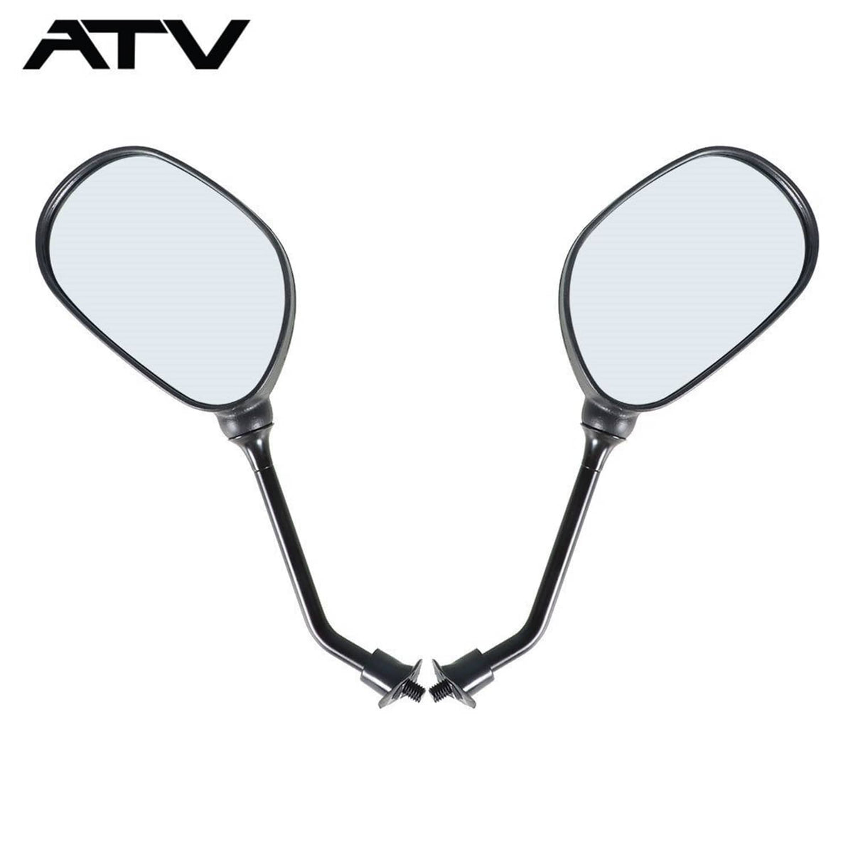 Solidspare ATV Scooter 7/8" 22mm Handle Bar End Rearview Side Mirrors