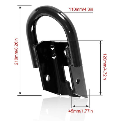 Solidspare Black Tow Hooks Set For 2015-2021 Ford F-150 F150 Front LH & RH FL3Z17N808A NEW
