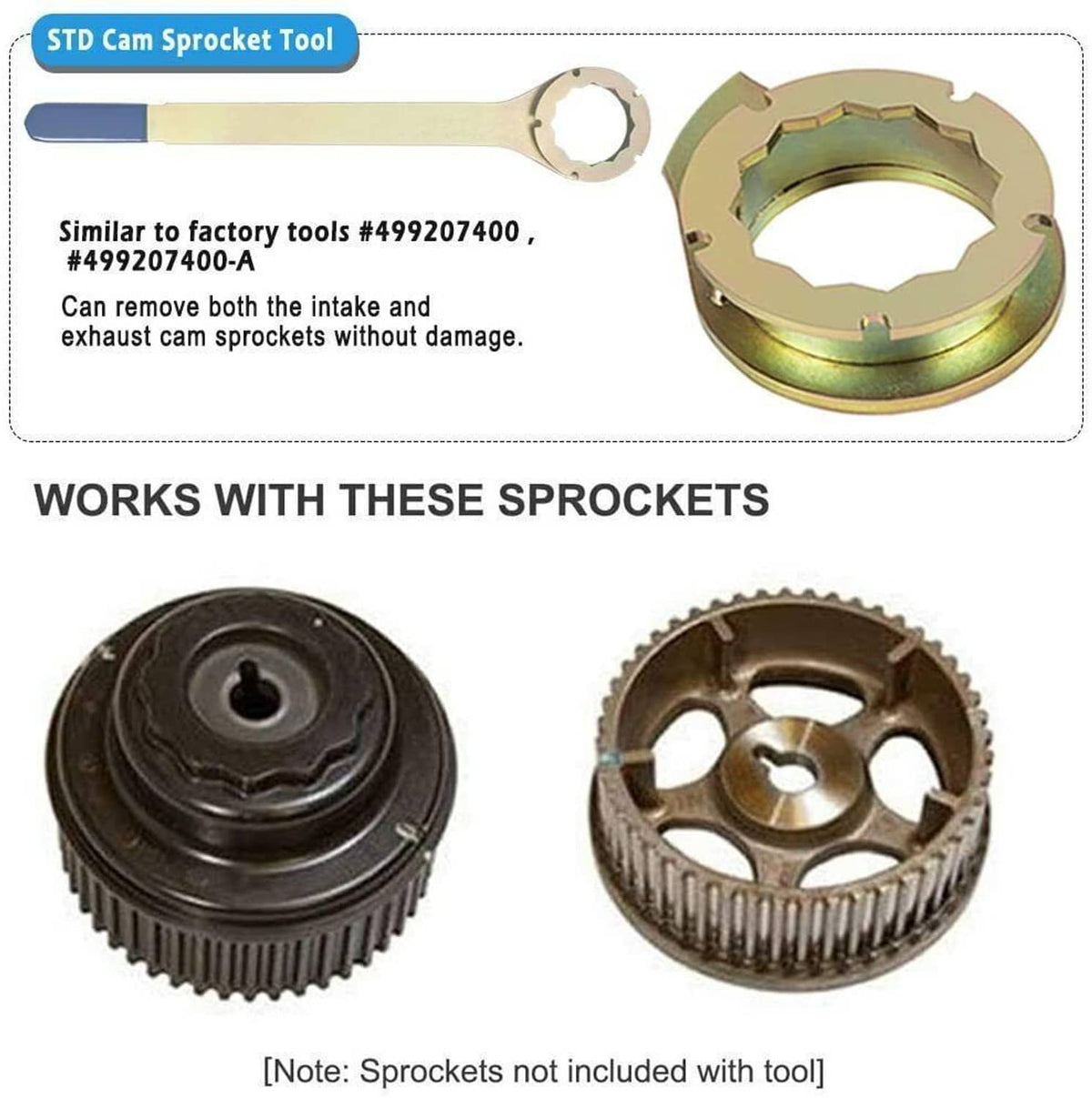 Solid Spare Intake/Exhaust Cam Sprocket Crank Pulley Gear Lock Tool Screw Kit For Subaru STD