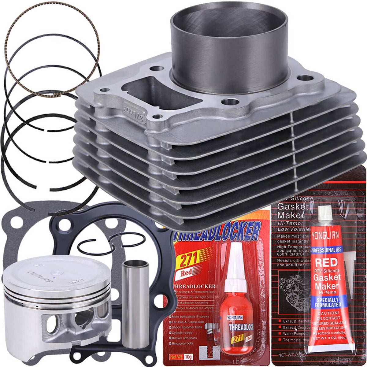 Solidspare For 00-06 Honda Rancher TRX350 4x4 Cylinder Piston Gasket Top End Rebuild Kit