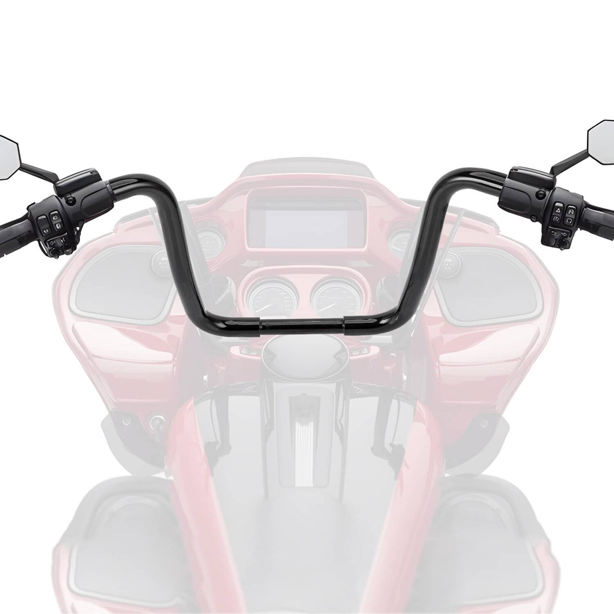 Solidspare 14" Rise 1-1/4" Ape Hanger Handlebar Fit For Harley 883 Sportster XL FXST Custom