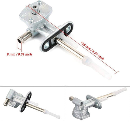 Solidspare Fuel Valve Petcock Tank Switch & Lever Screw For 2002-2008 Yamaha Grizzly YFM660
