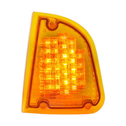 Solid Spare Pair Amber LED Turn Signal Lights For KW Kenworth K300 T300 T330 T600 1986-2008