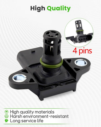Solid Spare MAP Manifold Absolute Pressure Sensor 13627599042 For BMW X5 X6 640i 650i 750i