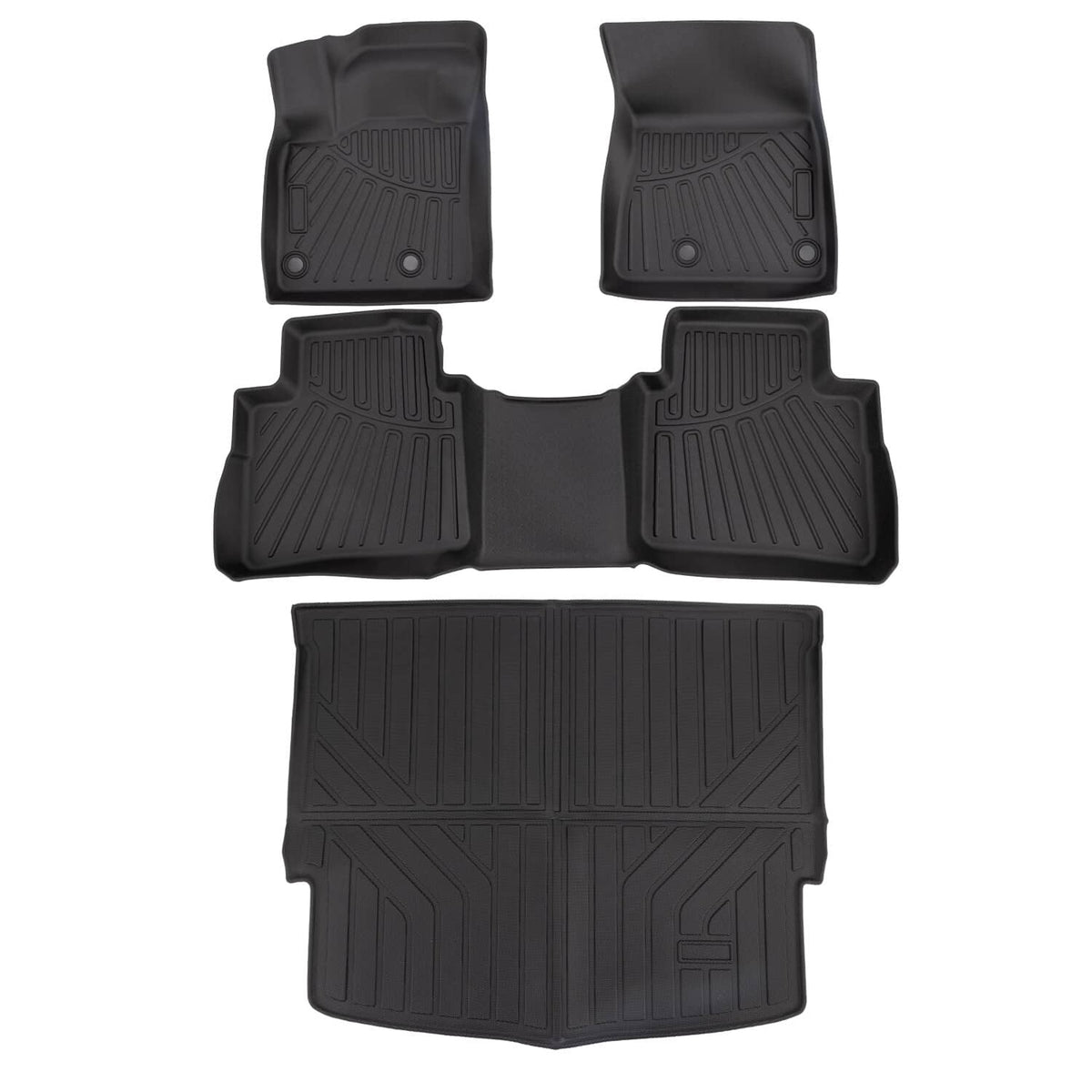 Solidspare Waterproof Floor Mat and Rear Cargo Liner For 2021-2025 Nissan Rogue 4Pcs/set