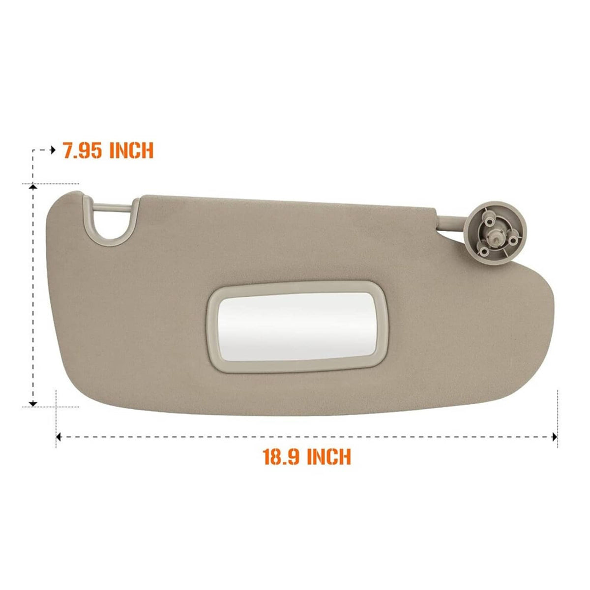 Solidspare 2Pcs Sun Visor Set Left & Right For 2002-2009 Dodge Ram 1500 2500 3500 Beige