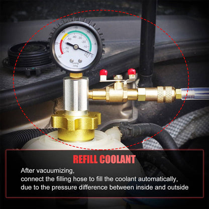 Solidspare Auto Coolant Vacuum Kit Cooling System Vacuum Radiator Kit Refill & Purging Tool