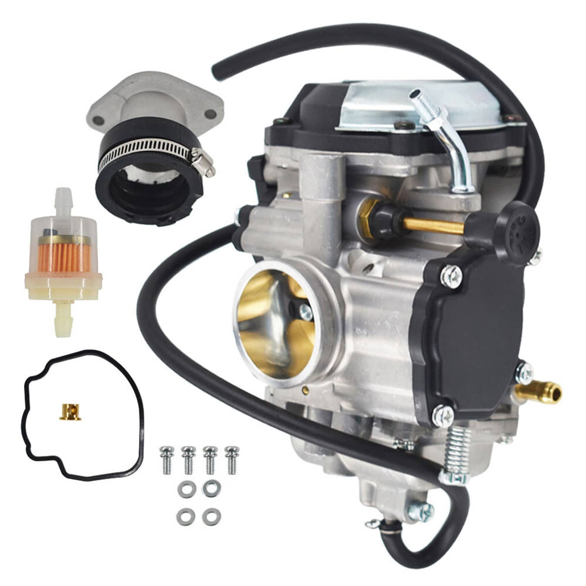 Solidspare Carburetor For Yamaha Bear Tracker 250 YFM250 Big Bear 350 YFM350 USA 1997-1999