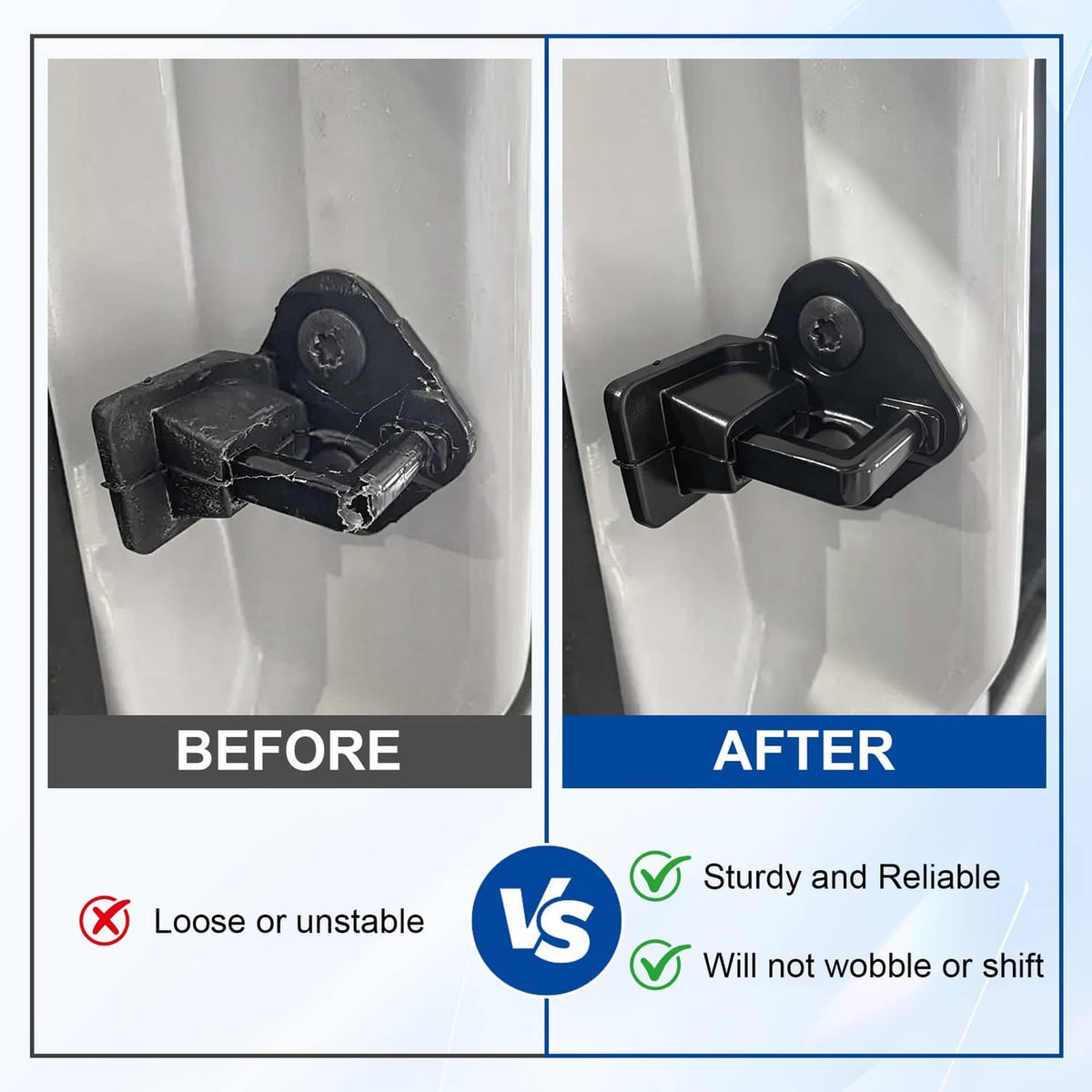 Solidspare Anti-Rattle Door Lock Striker 9L3Z-1522008-A For Ford F150 F250 F350 Super Duty