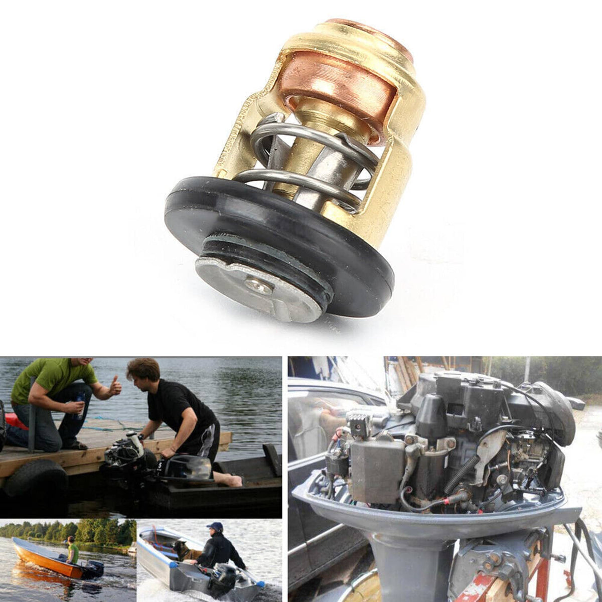 Solid Spare Thermostat 19300-ZV5-043 For OUTBOARD 25 30 35 40 45 50 75 90 115 130hp