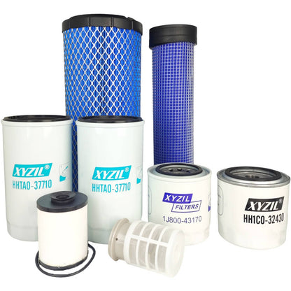 Solid Spare Filter Kit Fit for Kubota M7060HD M7060HD12 M6060HFC V3307-CR-TE4 M6060HDCC