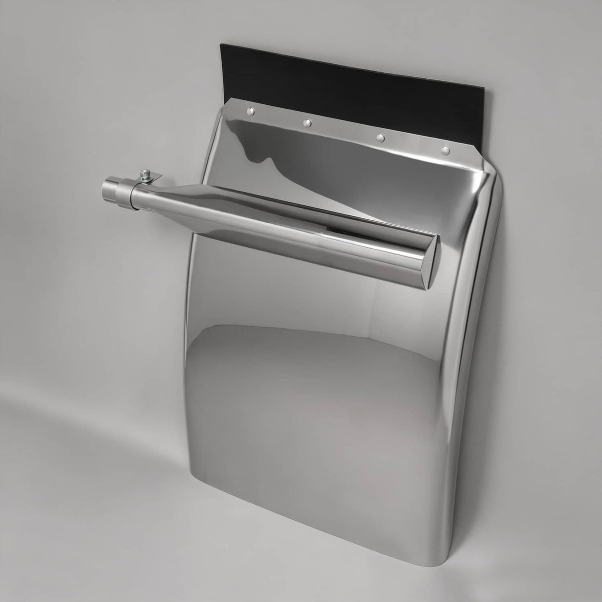 Solid Spare 34"x24" stainless steel quarter fender kit pair universal truck w/ Support Tube