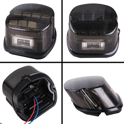 Solidspare Led Rear Tail Light Brake Smoke for Harley Touring Glide Dyna Softail Sportster