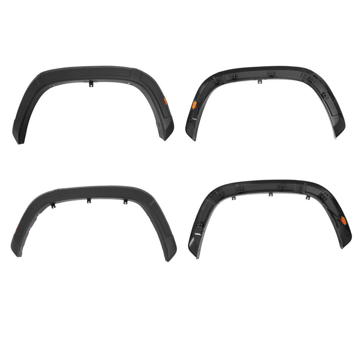 Solid Spare Set of 4 Fender Flares Kit Wheel Arch Trim For 2022-2025 Toyota Tundra TRD PRO