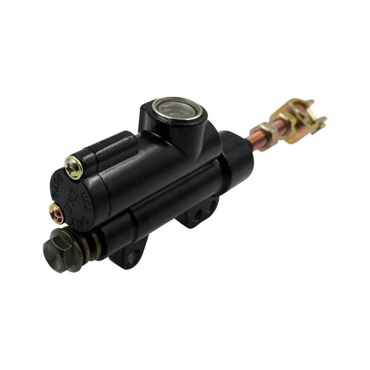 Solidspare Rear Foot Brake Master Cylinder Pump for 50cc -250cc Dirt Bike, Pit Bike, ATV.