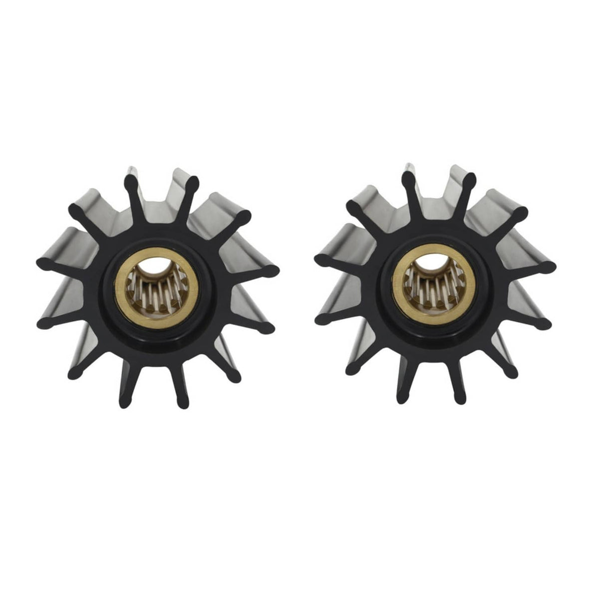 Solid Spare 2Pcs Water Pump Impeller Caterpillar 2820683 2845561 123-0492 109-5324 109-5327
