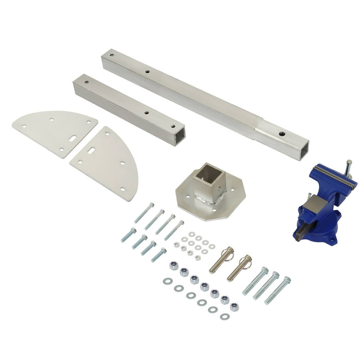 Solid Spare Hitch Mount Workstation Portable Vise 4.5 inch For Trailer Receiver Hitch