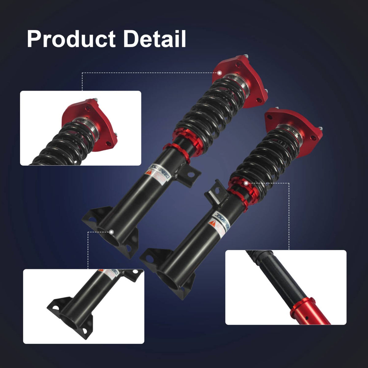Solidspare 4PC Full Coilovers Suspension For 08-14 Mercedes-Benz C-Class W204 C250 C350 RWD