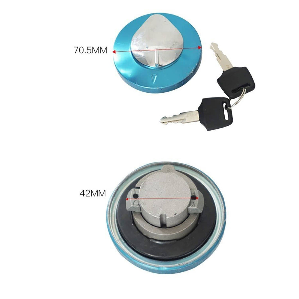 Solidspare Ignition Switch Gas Tank Cap Lock Key for Honda Shadow VLX VT 600