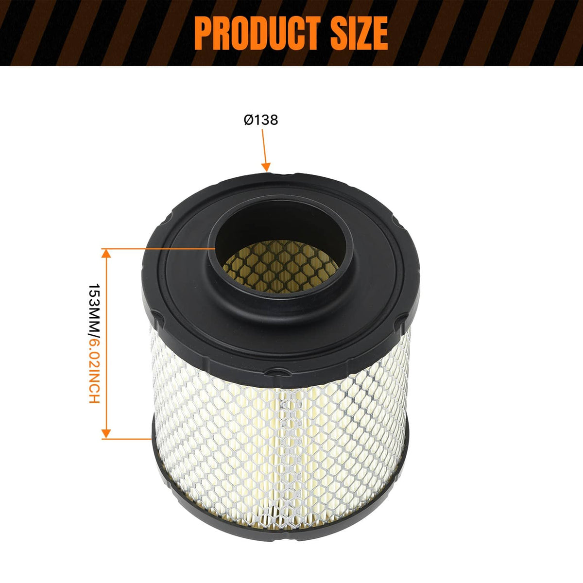 Solidspare Set of 2 Air Filter For Polaris Ranger 570 EFI 2014-26 / FS 2016 7082037 2521372
