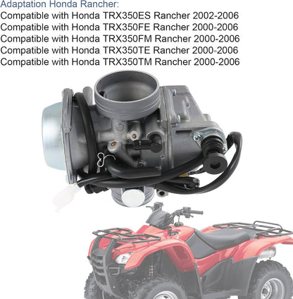 Solidspare Carburetor Kit fit for 2000-2006 Honda Rancher 350 TRX 350 FM / TM / TE/FE